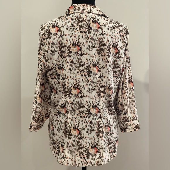 White Stag S Women's Abstract Print Button-Down Shirt 635 - Picture 4 of 8